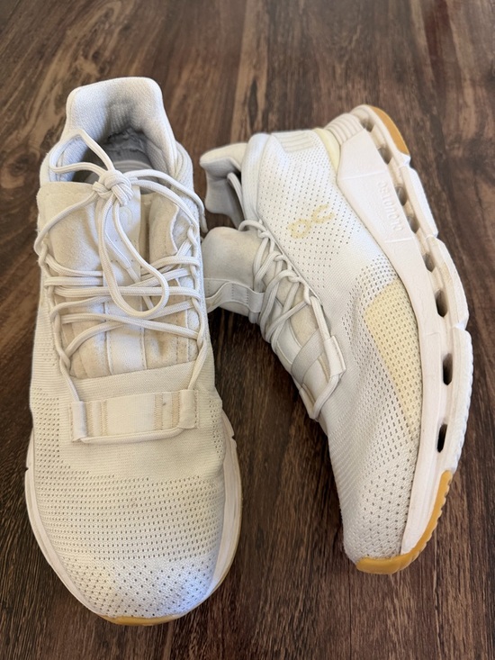 On Running Shoes - ON CloudNova Shoes White/Undyed Cloudtec Athletic Running Sneakers